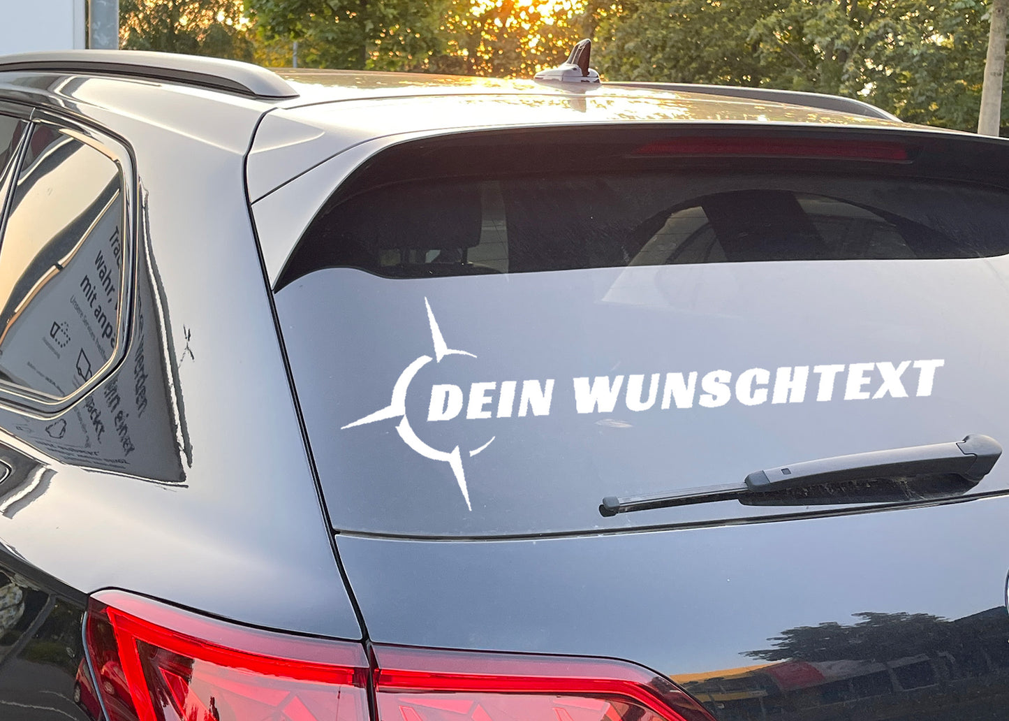 Compass decal for car window / door