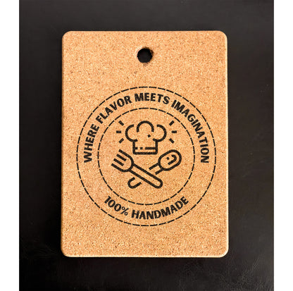 Cork pot coaster- Personalized
