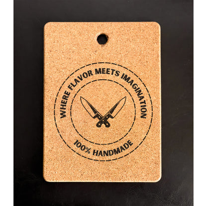 Cork pot coaster- Personalized