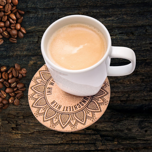 Personalized Coffee coasters with text