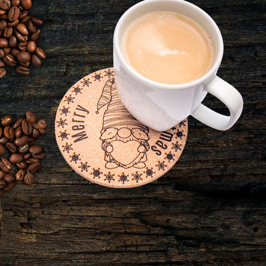 Christmas gnomes - Coffee coasters personalised
