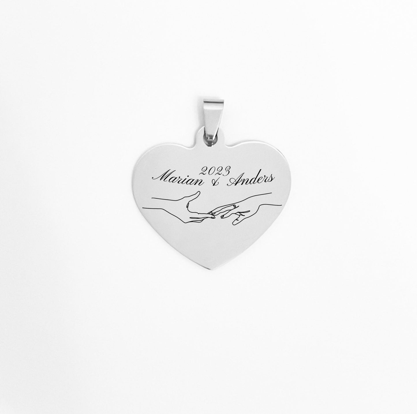 Personalized Engraved necklaces heart