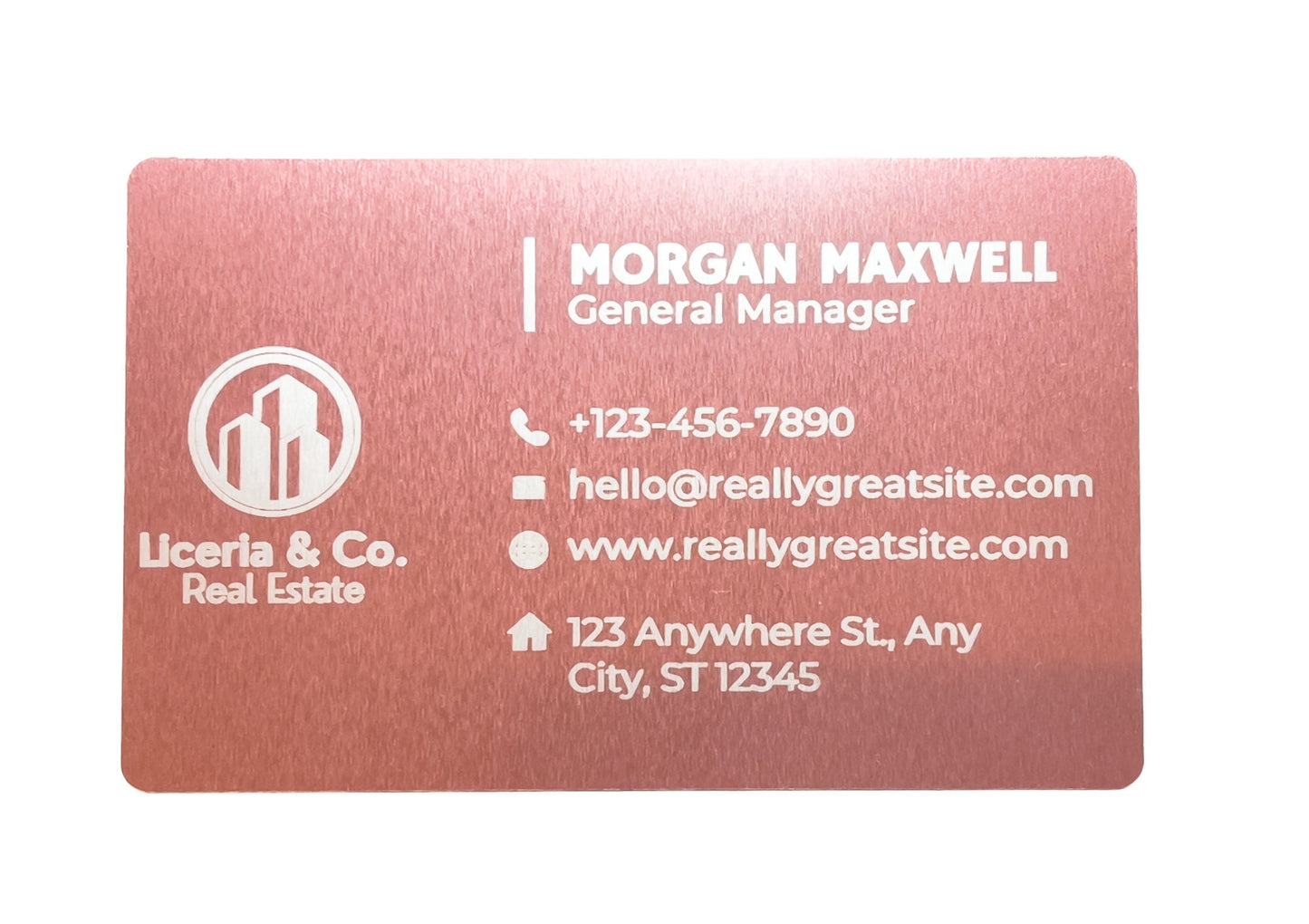Aluminum Business Cards