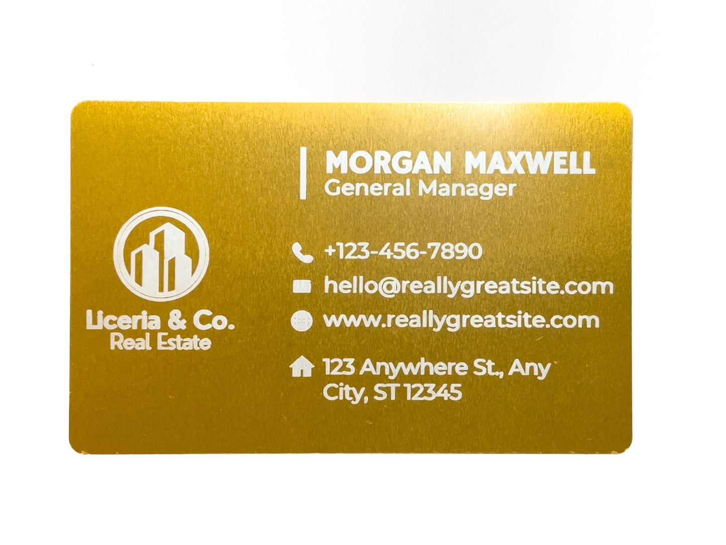 Aluminum Business Cards
