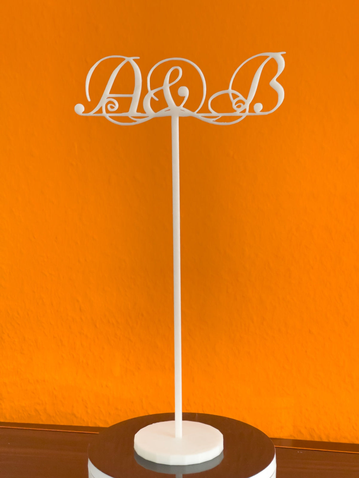 Name Initial Stand Table stand with couples Names Initials- Weedings – ARTEKCRAFT