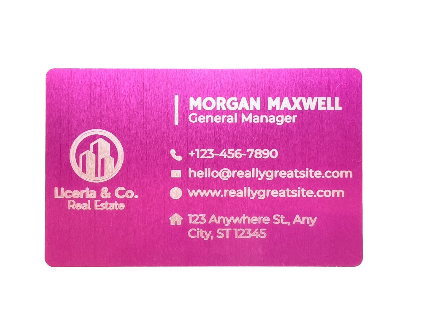Aluminum Business Cards