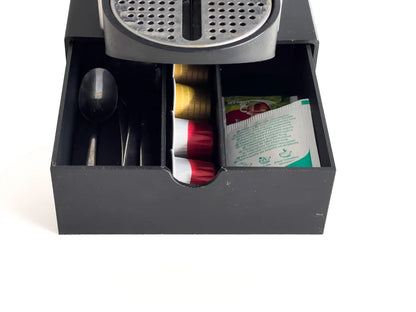 Coffee Machine Organizer Drawer – Under Machine Storage for Coffee Capsules, Tea & Accessories