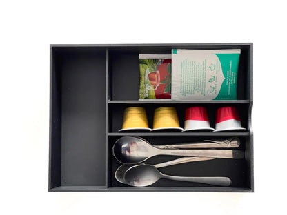 Coffee Machine Organizer Drawer – Under Machine Storage for Coffee Capsules, Tea & Accessories