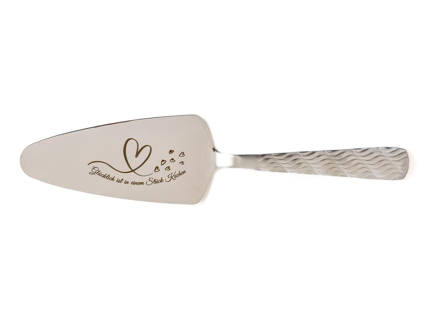 Personalized Cake Server Silver– Engraved Stainless Steel Wedding Gift