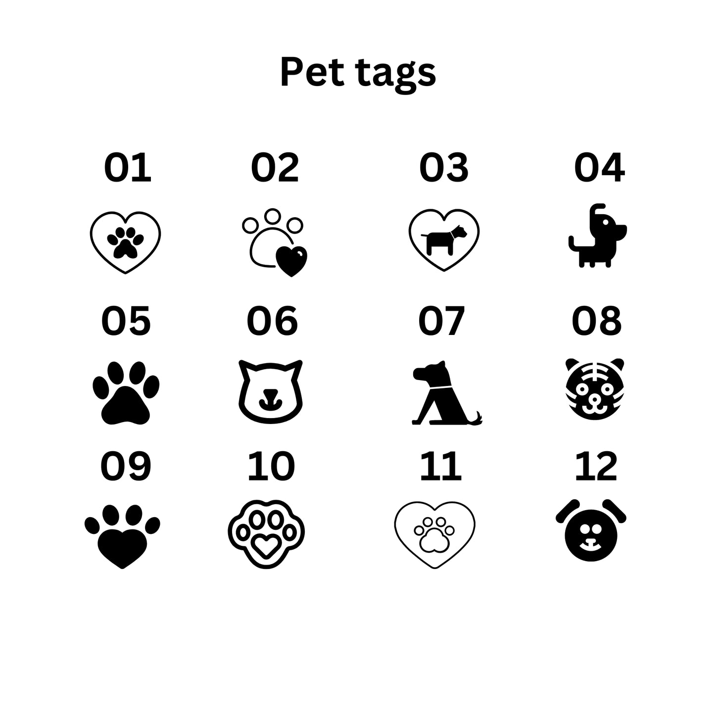 Dog tag with engraved personalized name from aluminium