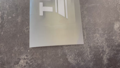 Turbo power decal for car window / door