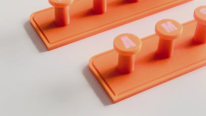 Personalized Towel Hook: 3D Printed PLA Plastic, Wall Mounted