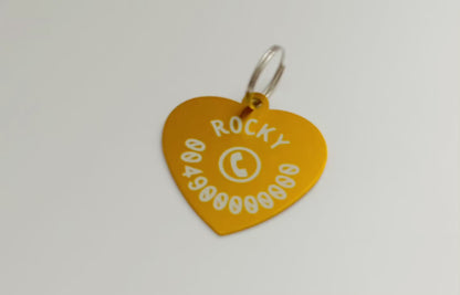Pet tag ID from aluminium