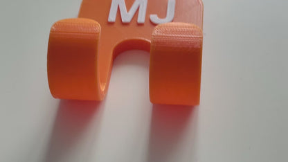 Personalized Towel Holder for 2 – 3D Printed Wall Mount, Multiple Colors