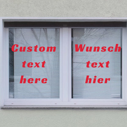 Custom Text- Window Door