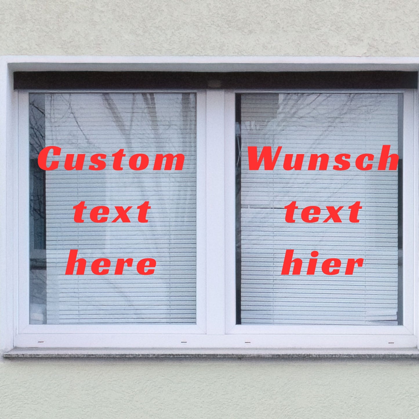 Custom Text- Window Door
