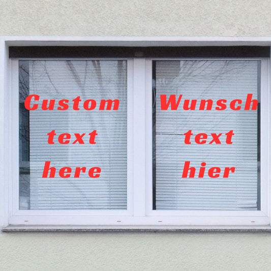 Custom Text- Window Door