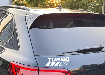 Turbo decal for car window / door